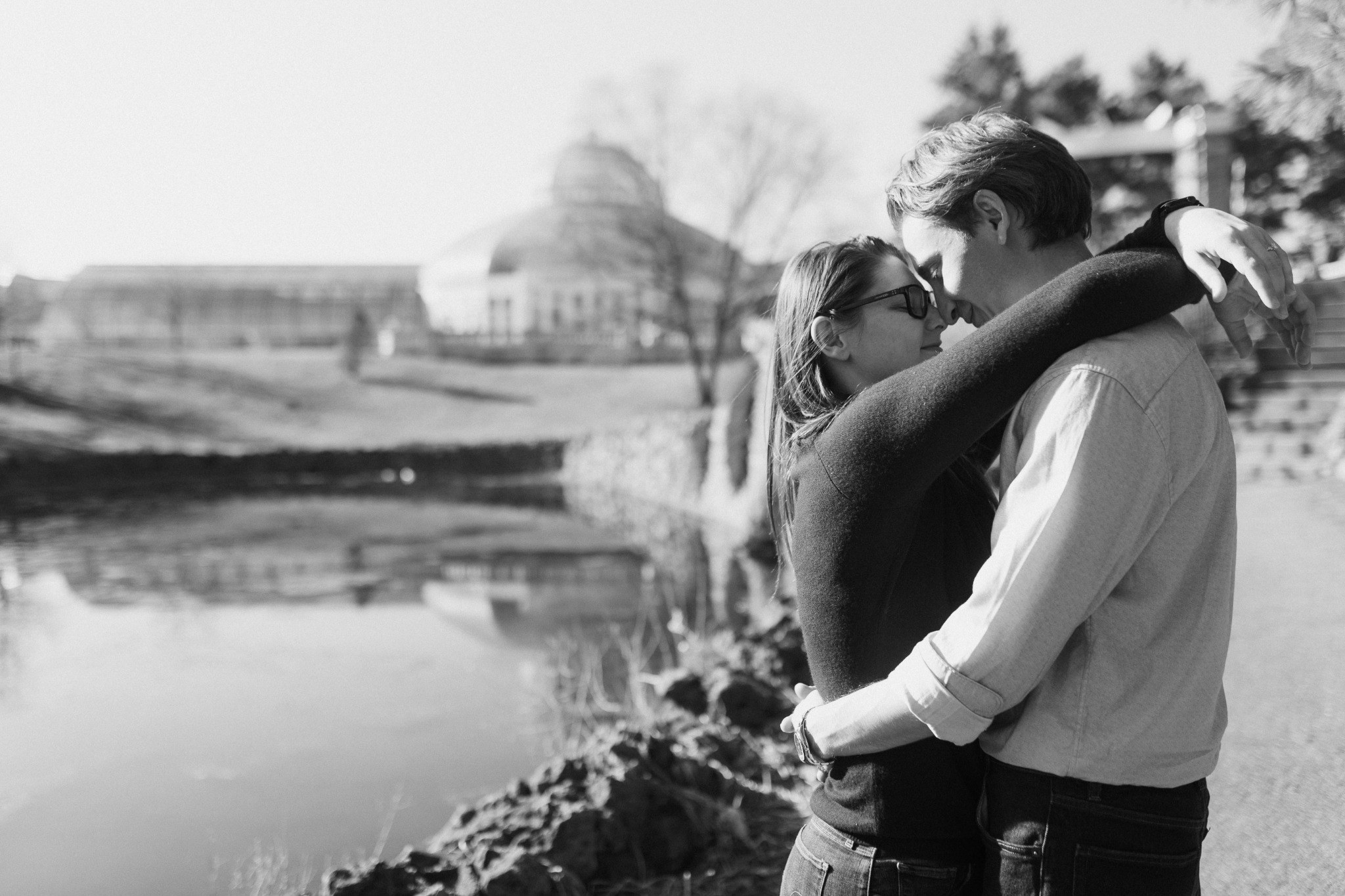 James and Rebecca among tropical plants