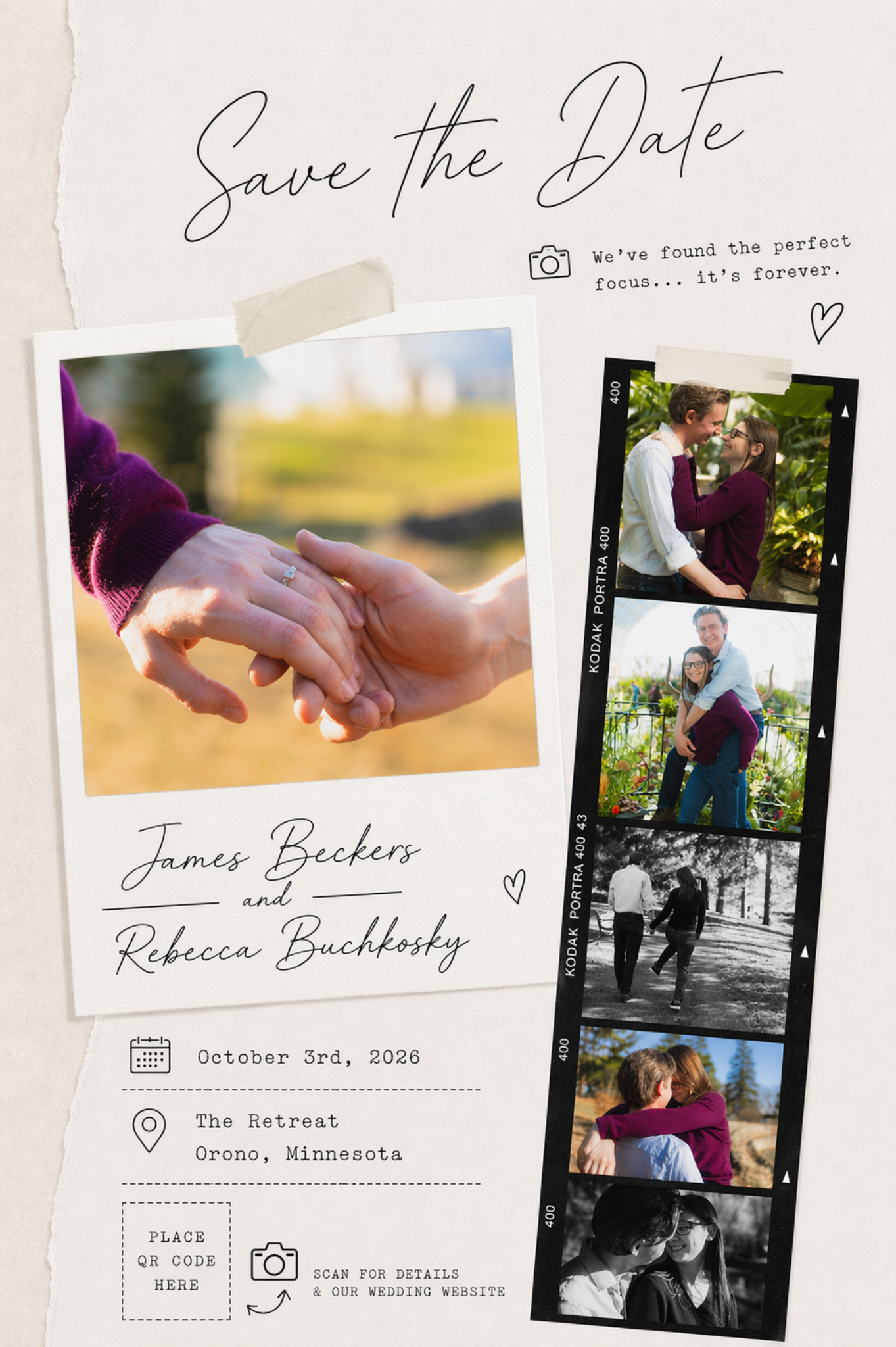 Wedding invitation design preview
